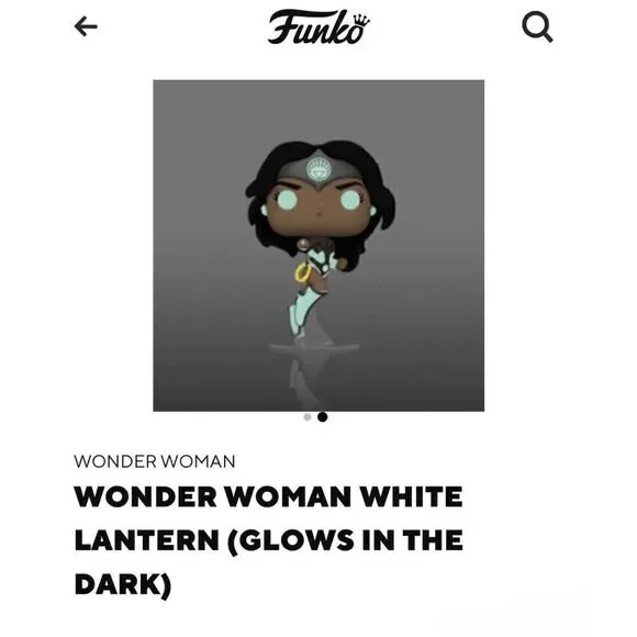 WONDER WOMAN WHITE LANTERN (GLOWS IN THE DARK) - Picture 3 of 5
